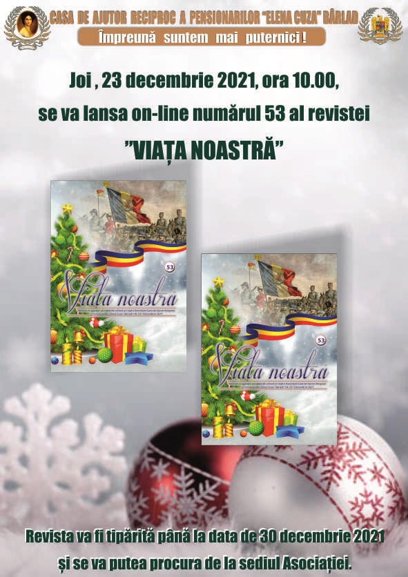 Lansarea revistei "VIAȚA NOASTRĂ" numărul - 53